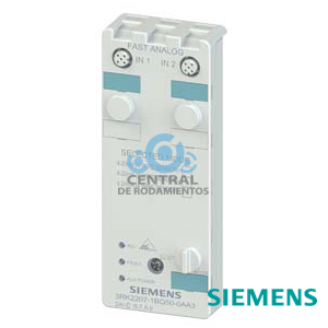 Módulo compacto AS-i K60 analógico esclavo A/B, 2AI, IP67 2 entradas, intensidad 4..20 mA, +/- 20 mA para sensores a 4 hilos 2 x conector hembra M12 La placa de montaje 3RK1901-0CA00 debe pedirse por separado