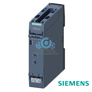 Relé temporizador, electrónico retardado a la excitación 2 conmutados, 7 rangos de tiempo 0,05 s...100 h, 12-240 V AC/DC con 50/60 Hz AC con LED, conexión por tornillo
