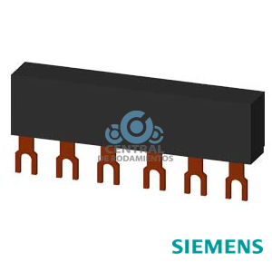 Embarrados trifásicos Distancia entre dientes 45 mm para 2 interruptores Conexiones con forma de horquilla