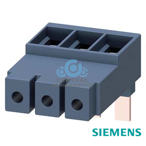 Borne de alimentación trifásico Tamaño S2 para embarrado trifásico Conexión desde arriba