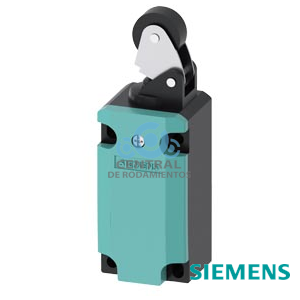 interruptor de posición caja metálica 40 mm según DIN EN 50041 Conexión del aparato 1x (M20 x 1,5) 1NA/1NC contactos de acción brusca palanca de rodillo, palanca metálica y rodillo de plástico 22 mm