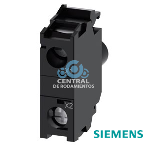 módulo de LED con LED integrado, AC/DC 24-240 V, blanco, bornes de tornillo, para fijación en placa frontal