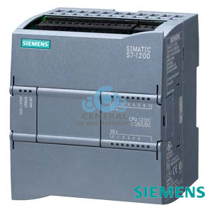 SIMATIC S7-1200, CPU 1212C, CPU compacta, DC/DC/DC, E/S integradas: 8 DI 24 V DC; 6 DO 24 V DC; 2 AI 0-10 V DC, alimentación: DC 20,4-28,8 V DC, memoria de programas/datos 100 kB