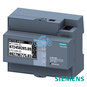analizador de red SENTRON 7KM PAC2200, L-L: 400 V, L-N: 230 V, equipo para perfil DIN, trifásico, Modbus TCP, energía aparente energía activa/reactiva, autoalimentado, energía aparente /activa/reactiva