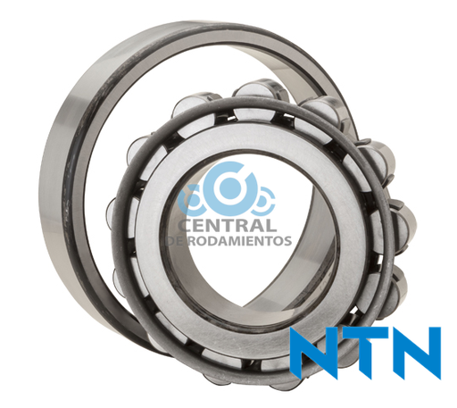 Rodamiento de rodillos cilindricos, N309, Diametro interno 45 mm, Diametro externo 100 mm, Ancho 25 mm, NTN