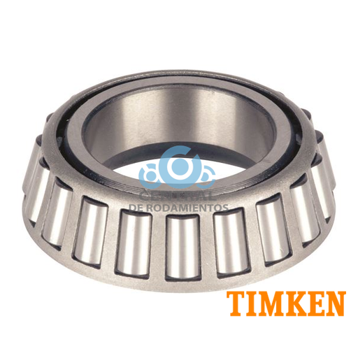 Rodamiento de rodillos conicos, cono individual, 497, Diametro interno 3.38'', TIMKEN
