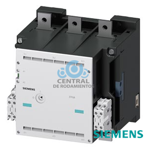 contactor en vacío AC-3e/AC-3 630 A, 335 kW / 400 V, Ue 690 V, de 3 polos, Uc: 200-240 V AC50/60 Hz, accionamiento: convencional bloques de contactos auxiliares 4 NA + 4 NC circuito ppal.: