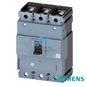 interruptor automático 3VM1 IEC frame 250 clase de poder de corte M Icu=55 kA a 415 V, 3 polos, protección de distribuciones TM220, ATFM, In=250 A protección de sobrecarga Ir=175 A...250 A,