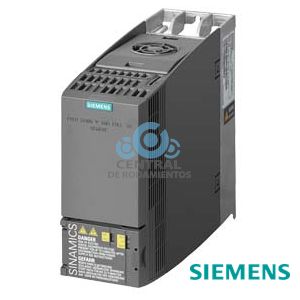 SINAMICS G120C potencia nominal 380-480 V 3AC +10/-20% 47-63 Hz sobrecarga leve: 4,0 kW a 150% 3 s, 110% 57 s, 100% 240 s sobrecarga alta: 3,0 kW a 200% 3 s, 150% 57 s, 100% 240 s sin filtro