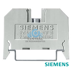 [8WA10111DF11] Borne de paso termoplástico Borne de tornillo en ambos lados borne sencillo, 6mm, tam. 2,5