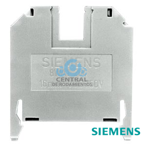 [8WA1204] Borne de paso termoplástico Borne de tornillo en ambos lados Borne sencillo 10 mm, tam. 16