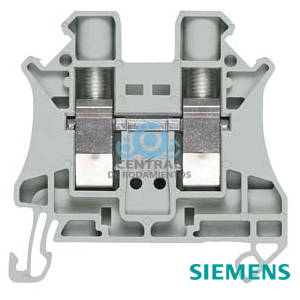 borne, conexión por tornillo, borne de paso, 6 mm², gris