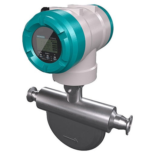 [7ME44643FJ112CB3] Flujómetro Coriolis Siemens FCS600/FCT040 DN25, Clamp ISO2852 1½", acero inoxidable 316L, HART 4-20 mA, ATEX IIC/IIIC, montaje remoto.